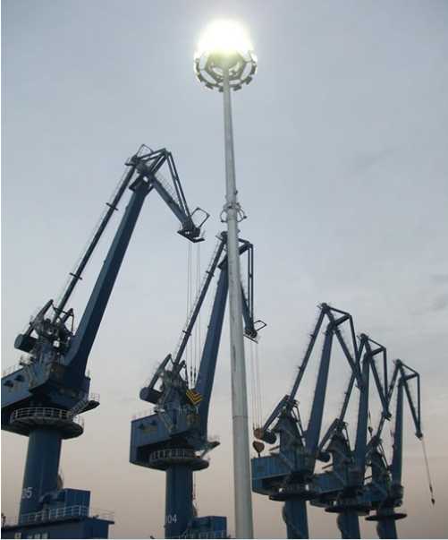 吴起县青岛船港高杆灯亮化